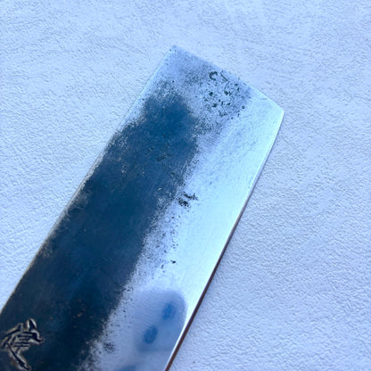 Vintage restored Japanese Nakiri vegetable knife 155mm