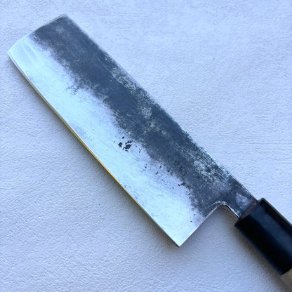 Vintage restored Japanese Nakiri vegetable knife 155mm