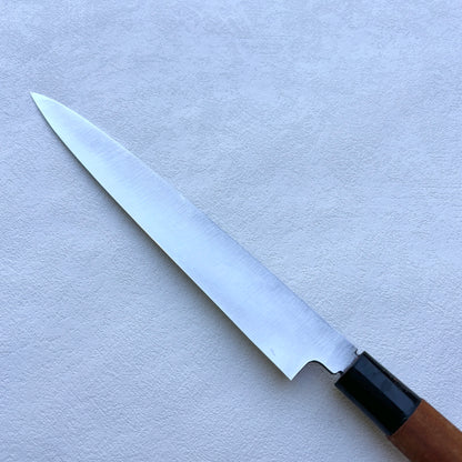 Restored Japanese Yanagiba/Sashimi knife.200mm (white carbon steel) with original box