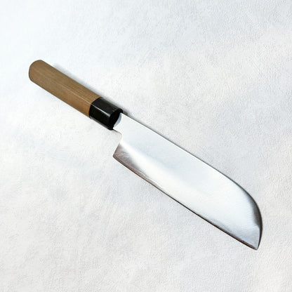 Restored Japanese Sakai Ishidou Sadamune  Kamagata  knife.180mm (carbon steel) with saya sheath and box