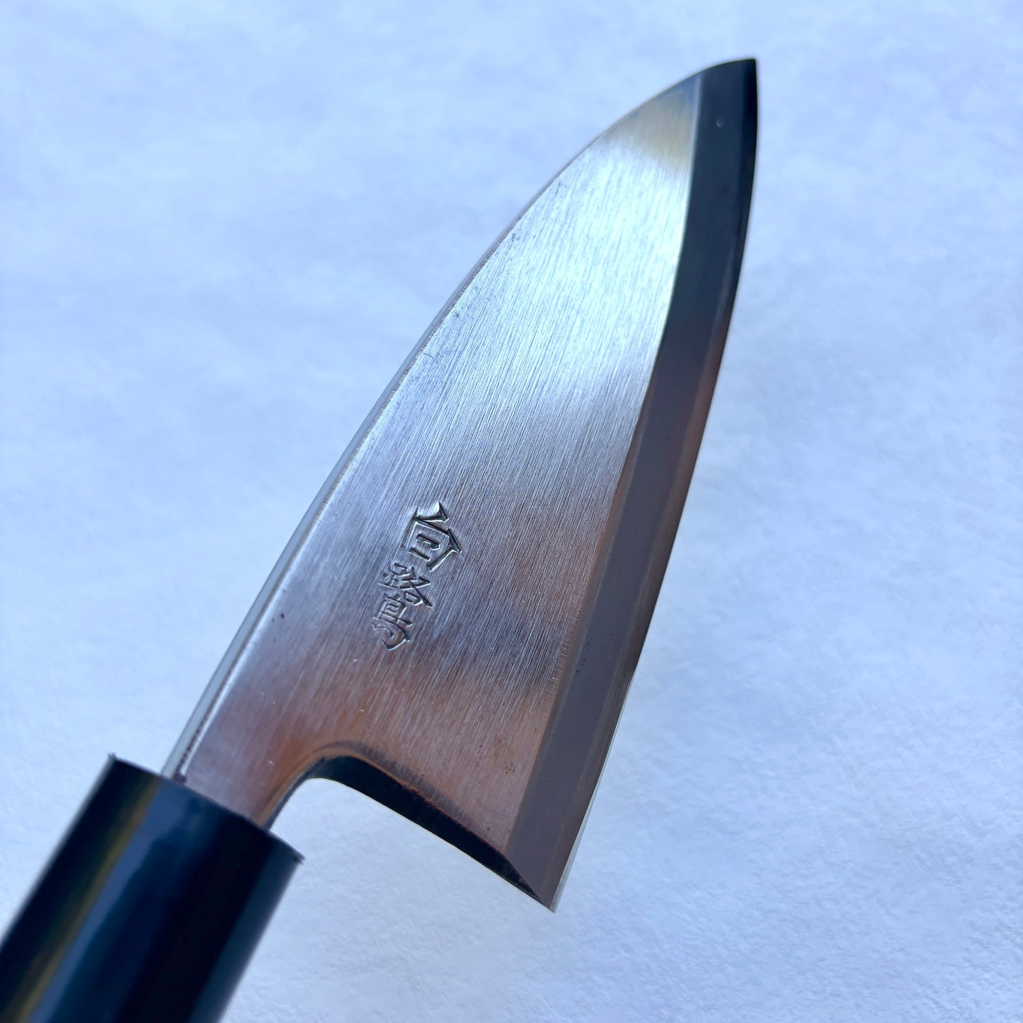 Restored Japanese  Deba fish deboning knife. 145mm(carbon steel) With  box