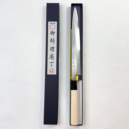 Brand New Japanese Kanematsu Tokusen Yanagiba/Sashimi knife.230mm (Yasugi steel) with original box