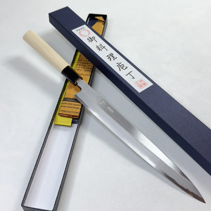 Brand New Japanese Kanematsu Tokusen Yanagiba/Sashimi knife.230mm (Yasugi steel) with original box