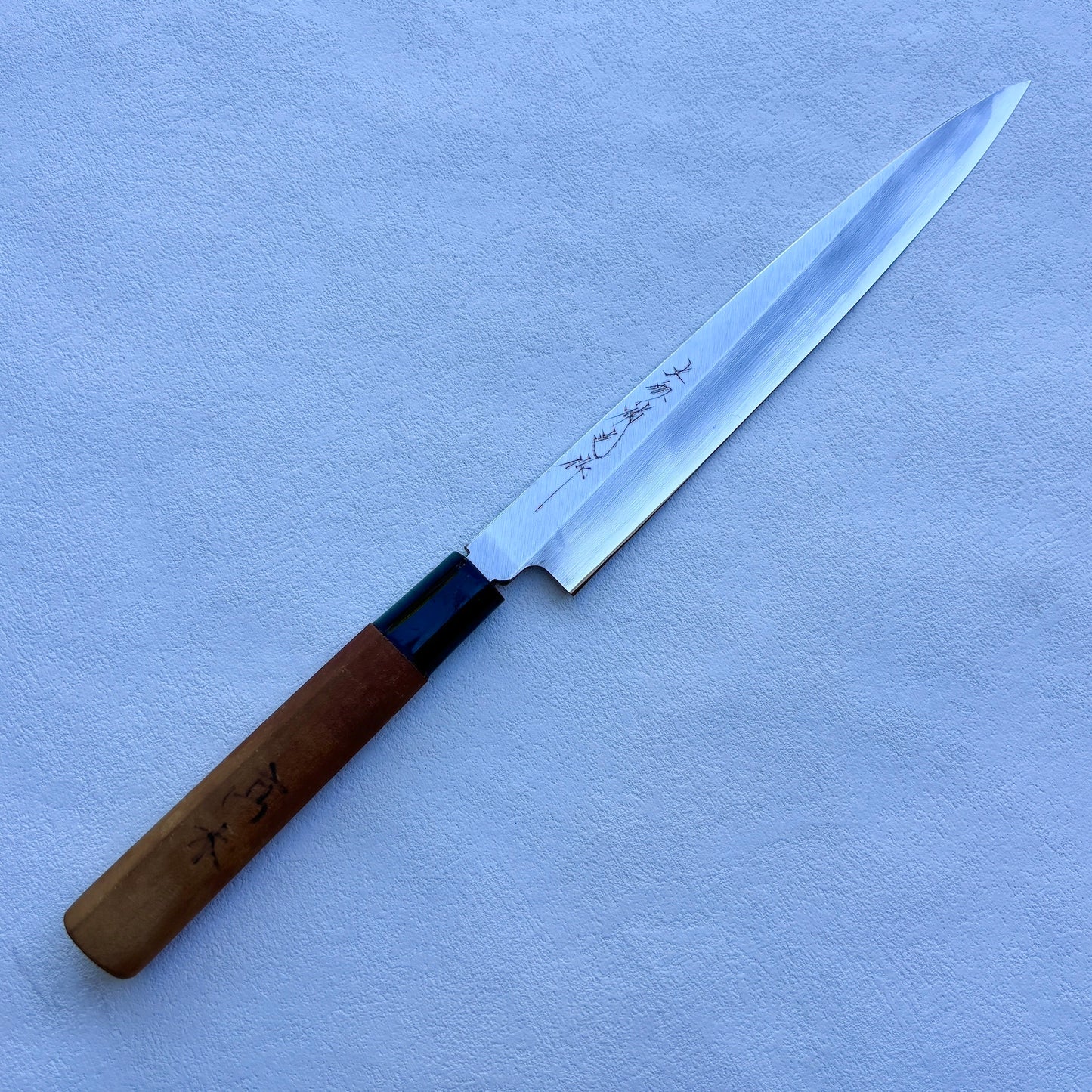 Restored Japanese Yanagiba/Sashimi knife.200mm (white carbon steel) with original box