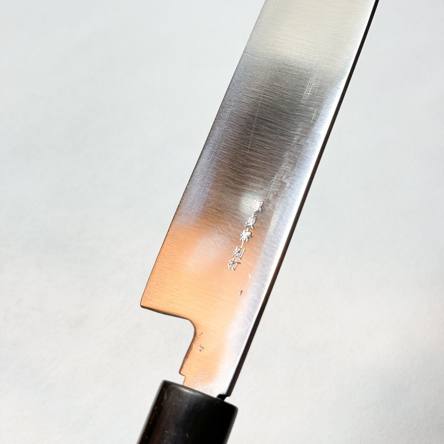 Restored Japanese Sakai Ishidou Sadamune  Kamagata  knife.180mm (carbon steel) with saya sheath and box