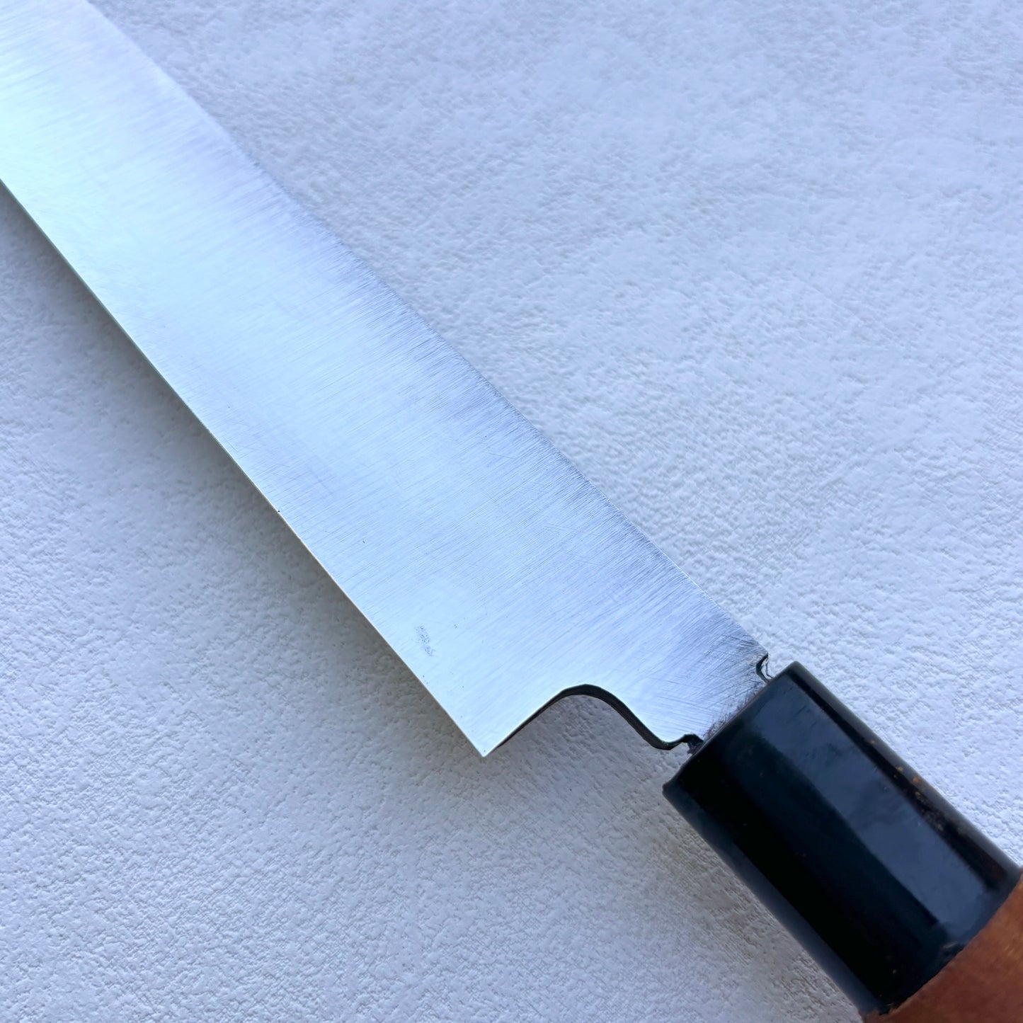 Restored Japanese Yanagiba/Sashimi knife.200mm (white carbon steel) with original box