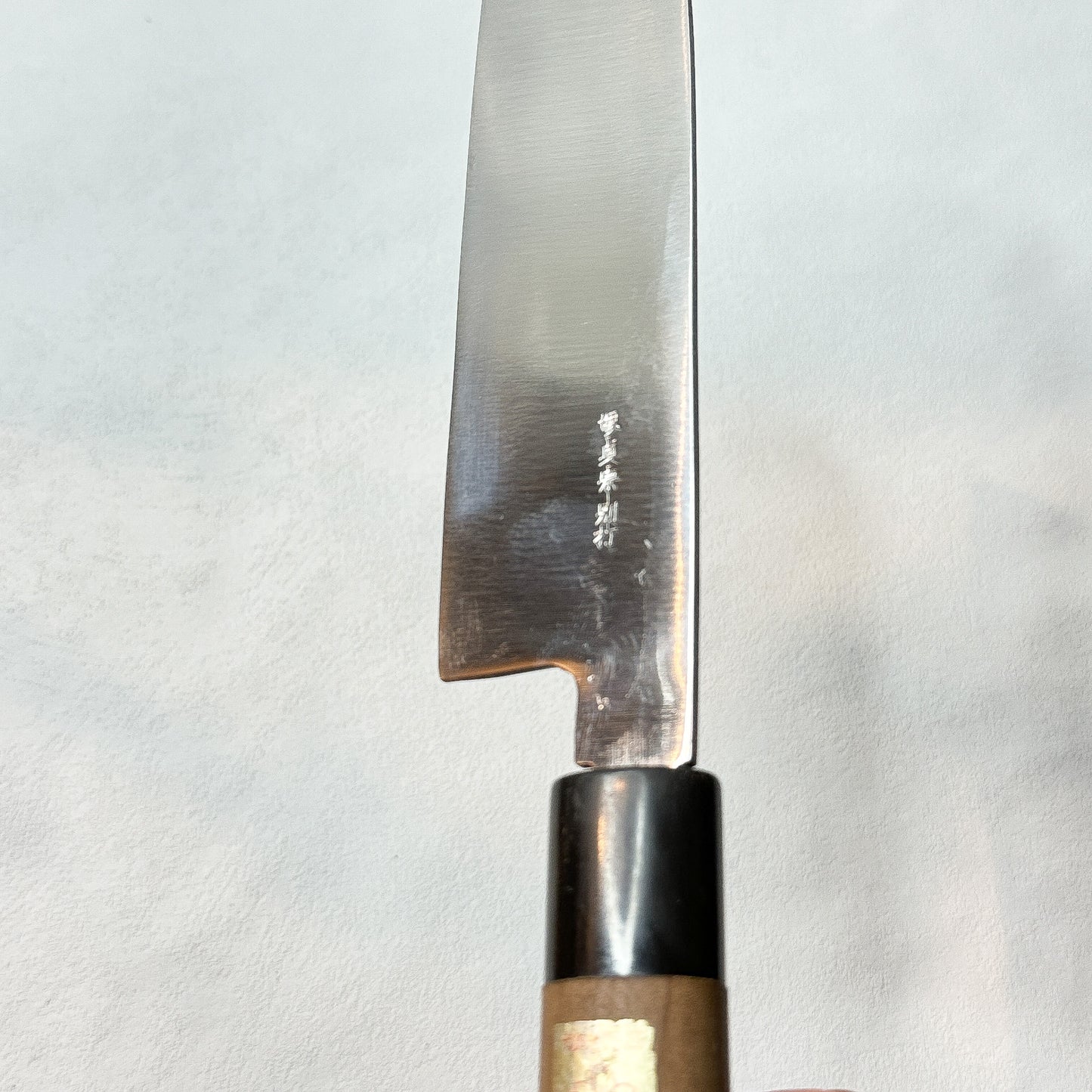 Restored Japanese Sakai Ishidou Sadamune  Kamagata  knife.180mm (carbon steel) with saya sheath and box