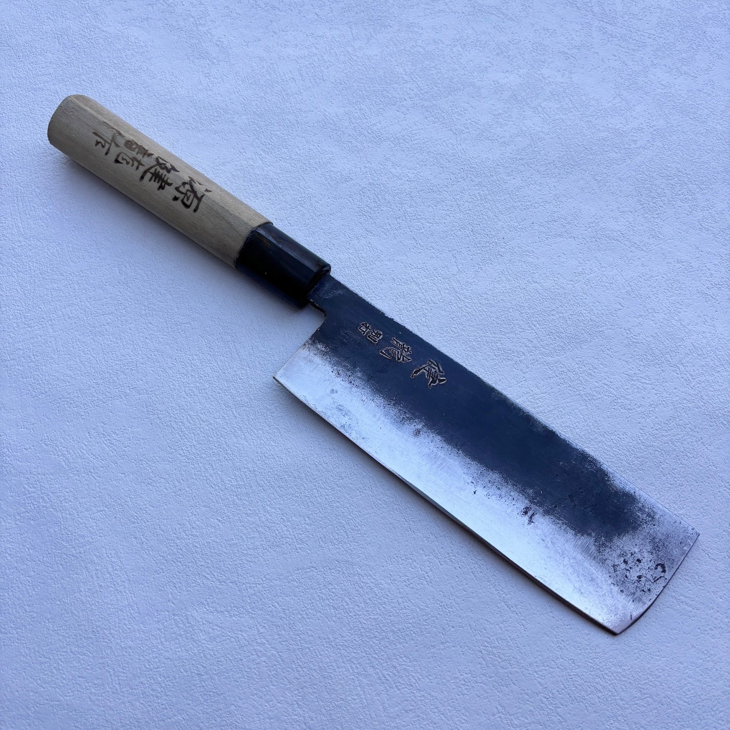 Vintage restored Japanese Nakiri vegetable knife 155mm