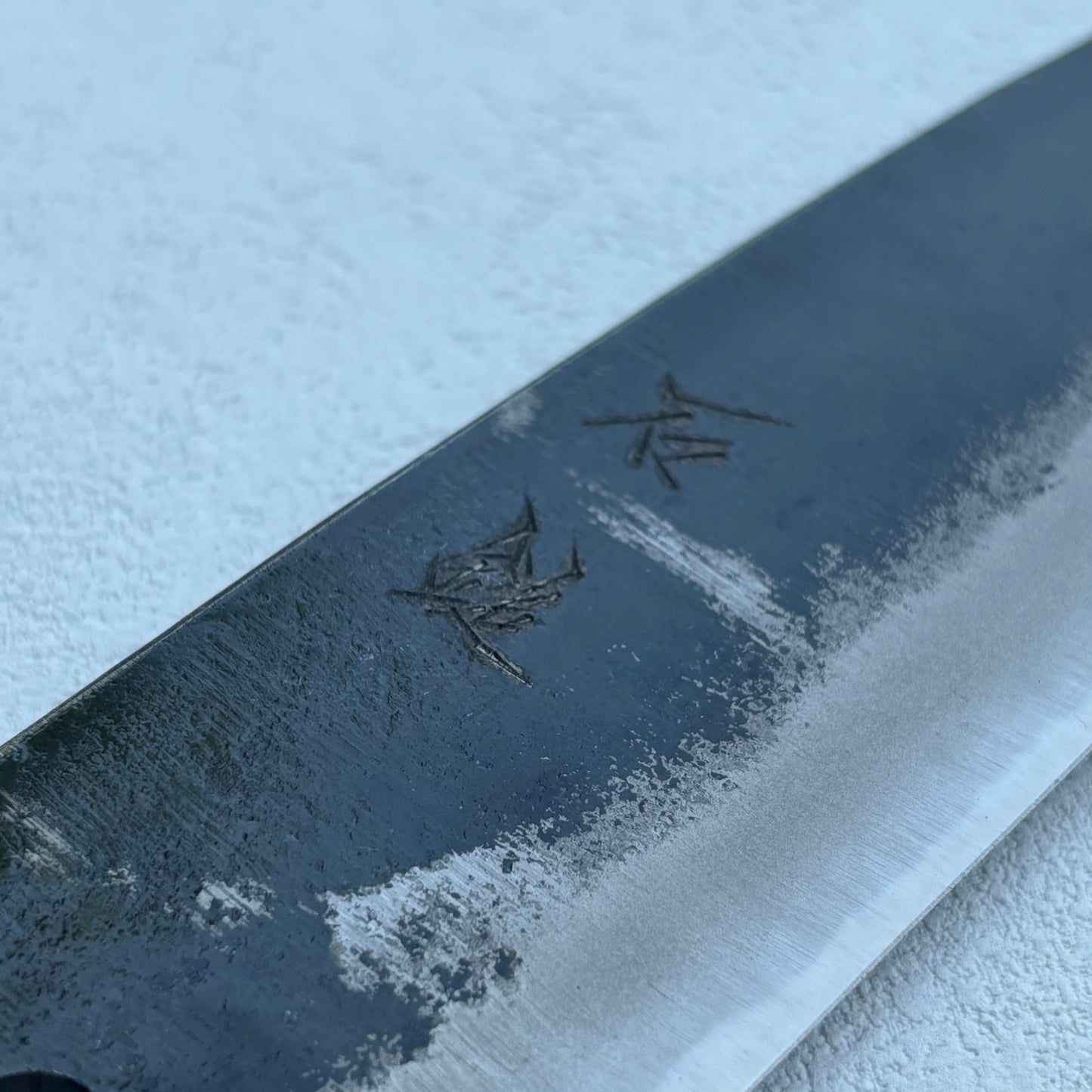 Brand new Japanese Tosa Santoku all purpose knife 145mm (blue carbon inserted ) with box