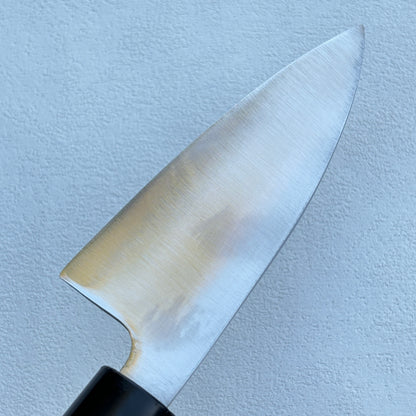 Restored Japanese Shinten Ko Deba fish deboning knife. 105mm( Stainless steel) With Box