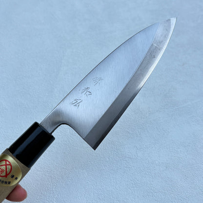 New Old Stock Japanese Sakai Deba fish deboning knife. 135mm( Carbon steel)