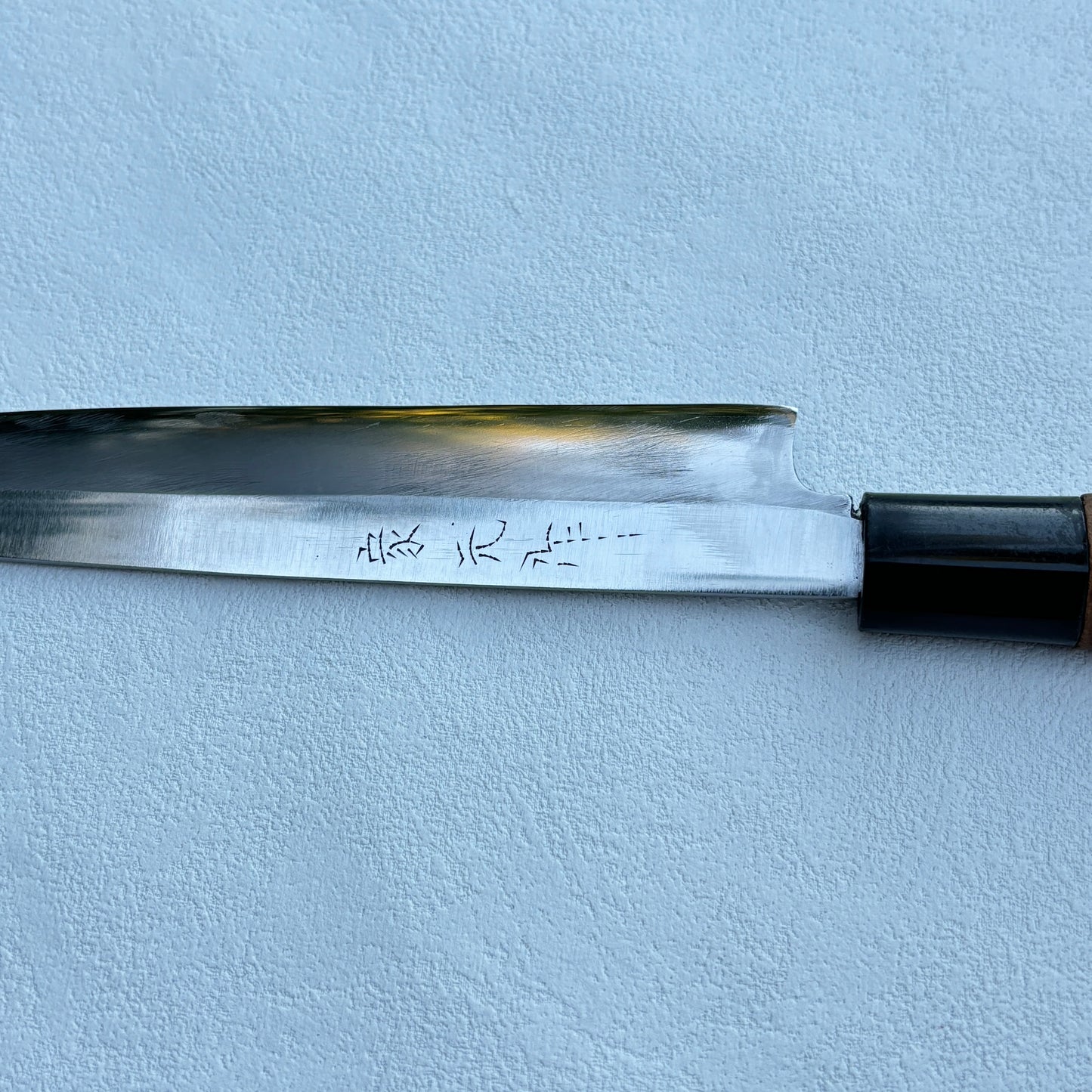 Vintage Restored Japanese Yanagiba/Sashimi knife.190mm ( Carbon Steel)