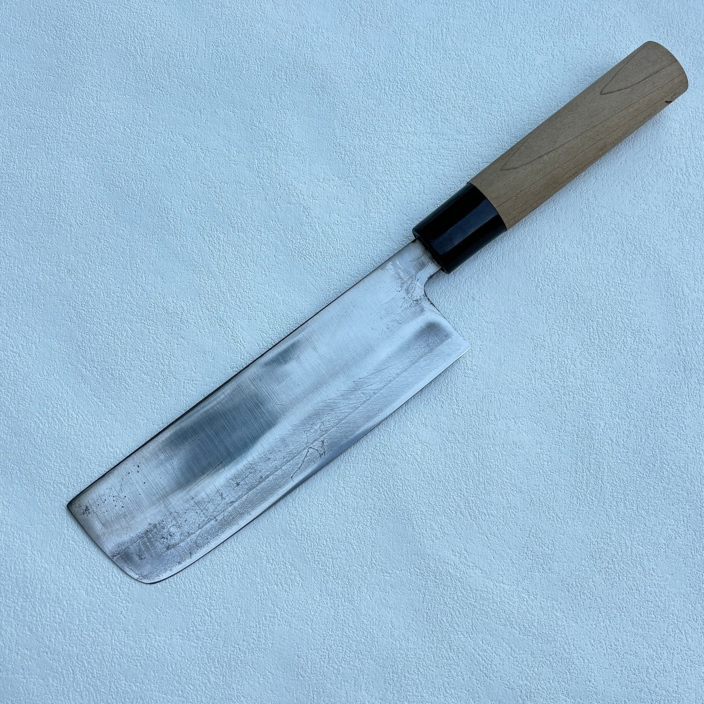 Vintage restored Japanese Nakiri vegetable knife 165mm