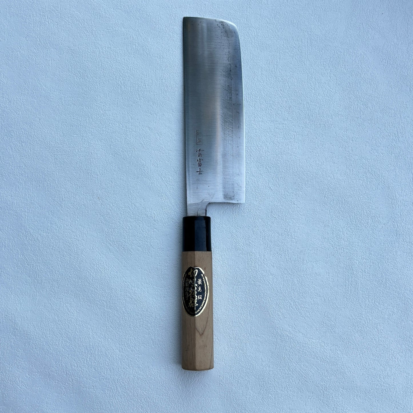 Vintage restored Japanese Nakiri vegetable knife 165mm