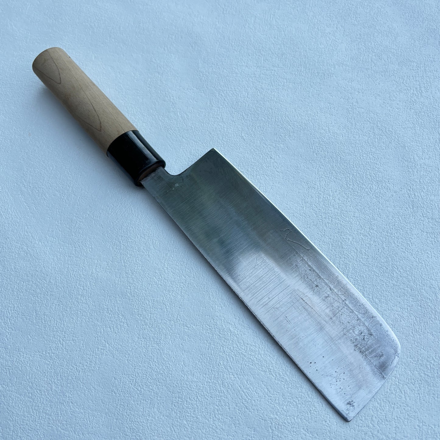 Vintage restored Japanese Nakiri vegetable knife 165mm