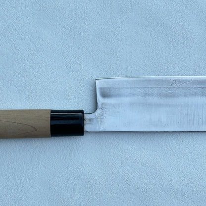 Vintage restored Japanese Nakiri vegetable knife 165mm