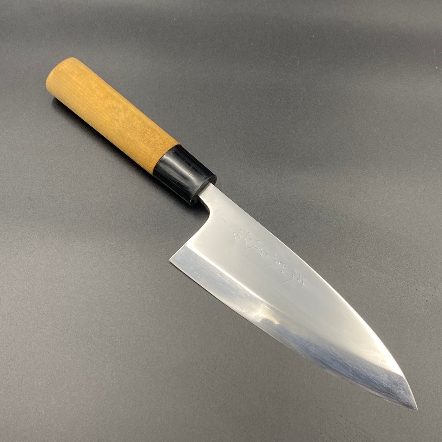 Restored Sakai Japanese Deba fish deboning knife. 150mm(carbon steel) With box