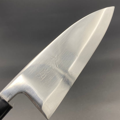 Restored Japanese Deba fish deboning knife. 140mm(carbon steel) With box