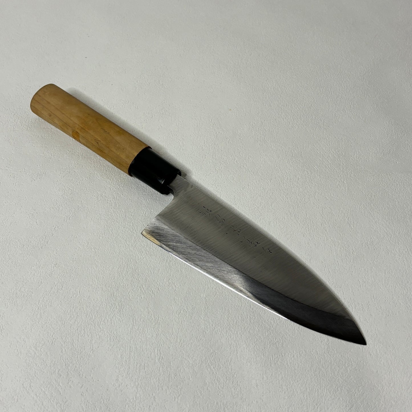 Restored Japanese  Deba fish deboning knife. 150mm(carbon steel) with gift box