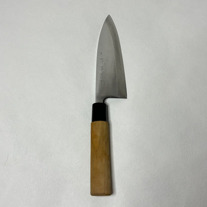 Restored Japanese  Deba fish deboning knife. 150mm(carbon steel) with gift box