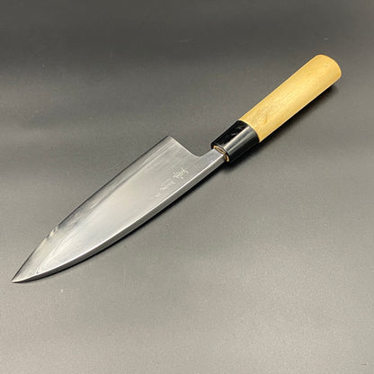 Restored Japanese Sakai Kikushige Deba fish deboning knife. 165mm(carbon steel) With box