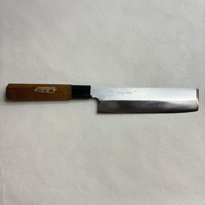 ## Vintage## Restored Japanese Sakai Kikutora Usuba knife.155mm ( carbon steel)