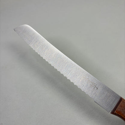 Brand new Japanese Bunmei Yoshikin Bread Knife. 260mm (Stainless Steel) with original package