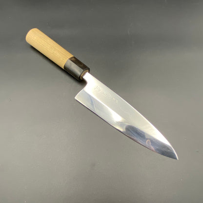 Restored Japanese Aritsugu Deba fish deboning knife. 165mm(carbon steel) With original box