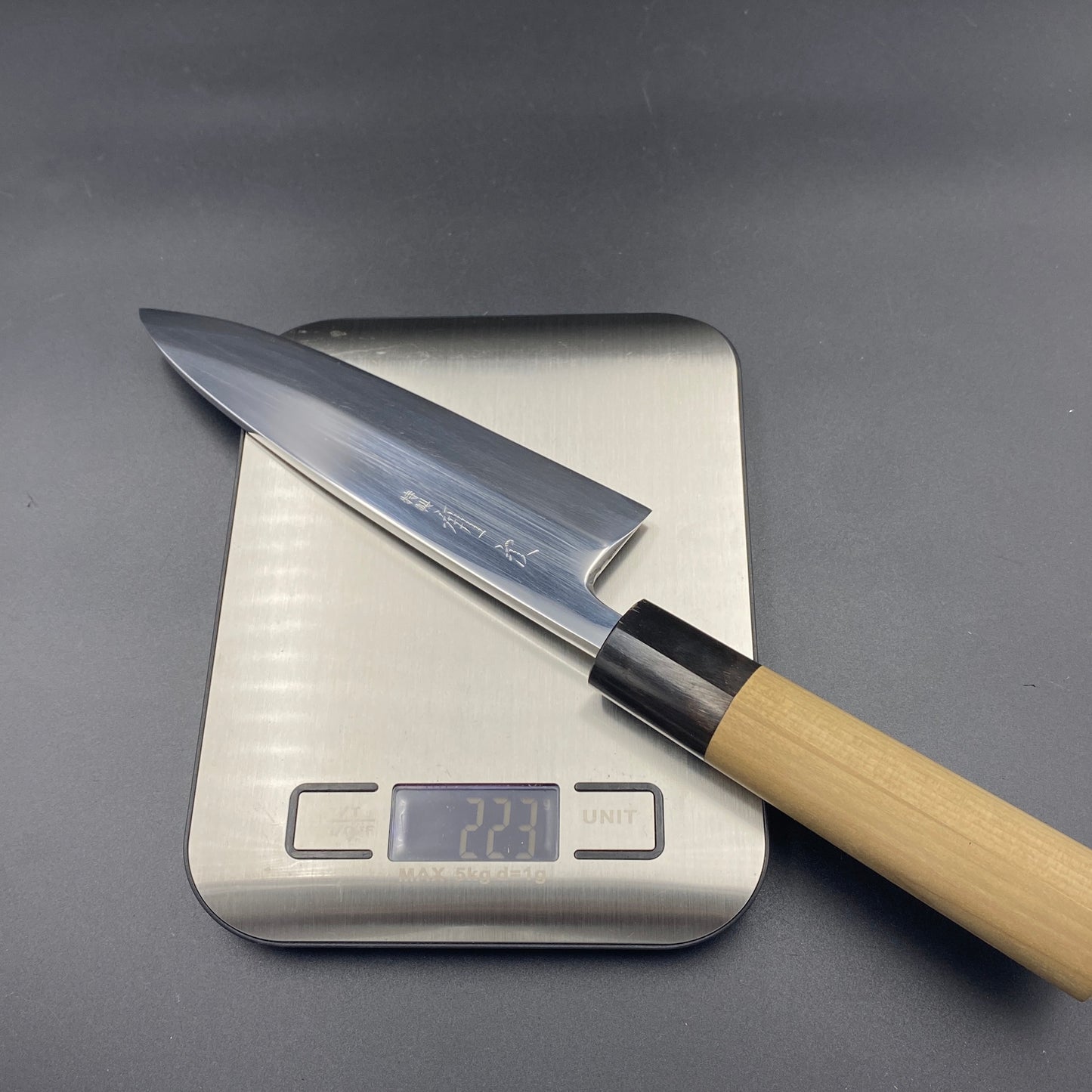 Restored Japanese Aritsugu Deba fish deboning knife. 165mm(carbon steel) With original box