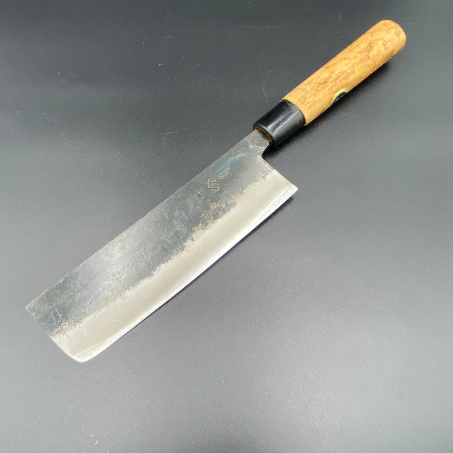 Japanese Tosa Nakiri vegetable knife 170mm (Carbon steel)  With box