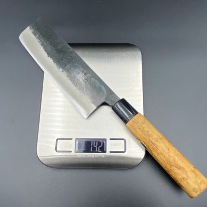 Japanese Tosa Nakiri vegetable knife 170mm (Carbon steel)  With box