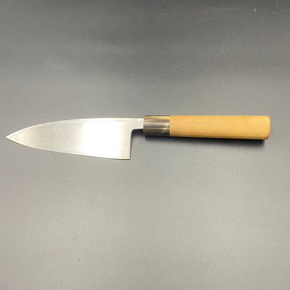 Restored Japanese  Deba fish deboning knife. 138mm(carbon steel) With  box