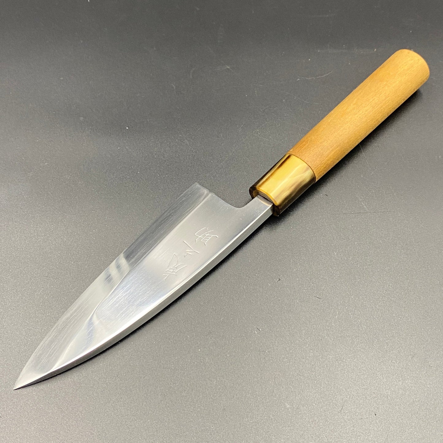 Restored Japanese  Deba fish deboning knife. 138mm(carbon steel) With  box