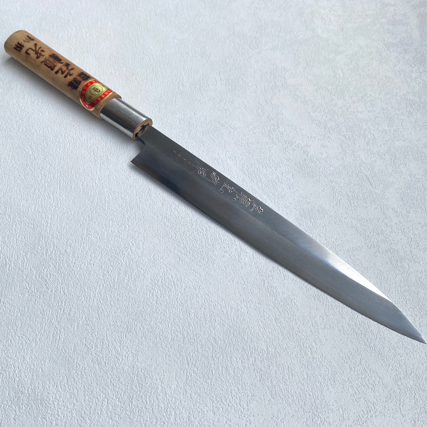 Restored Japanese Yanagiba/Sashimi knife.200mm (carbon steel) with box