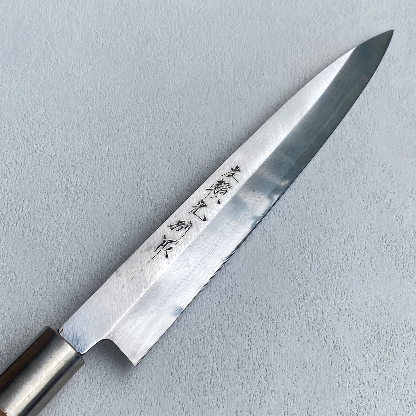 Restored Japanese Yanagiba/Sashimi knife.200mm (carbon steel) with box