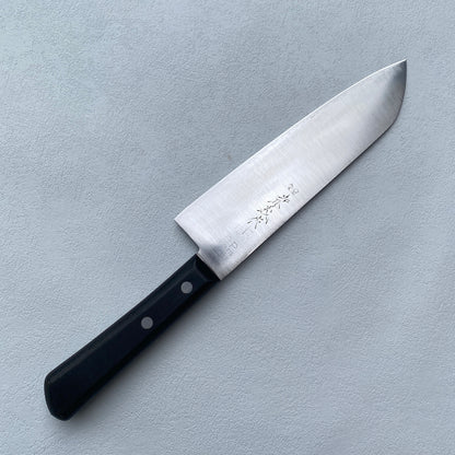 Restored Japanese Santoku all purpose knife.165mm ( D P Stainless Steel ) with box