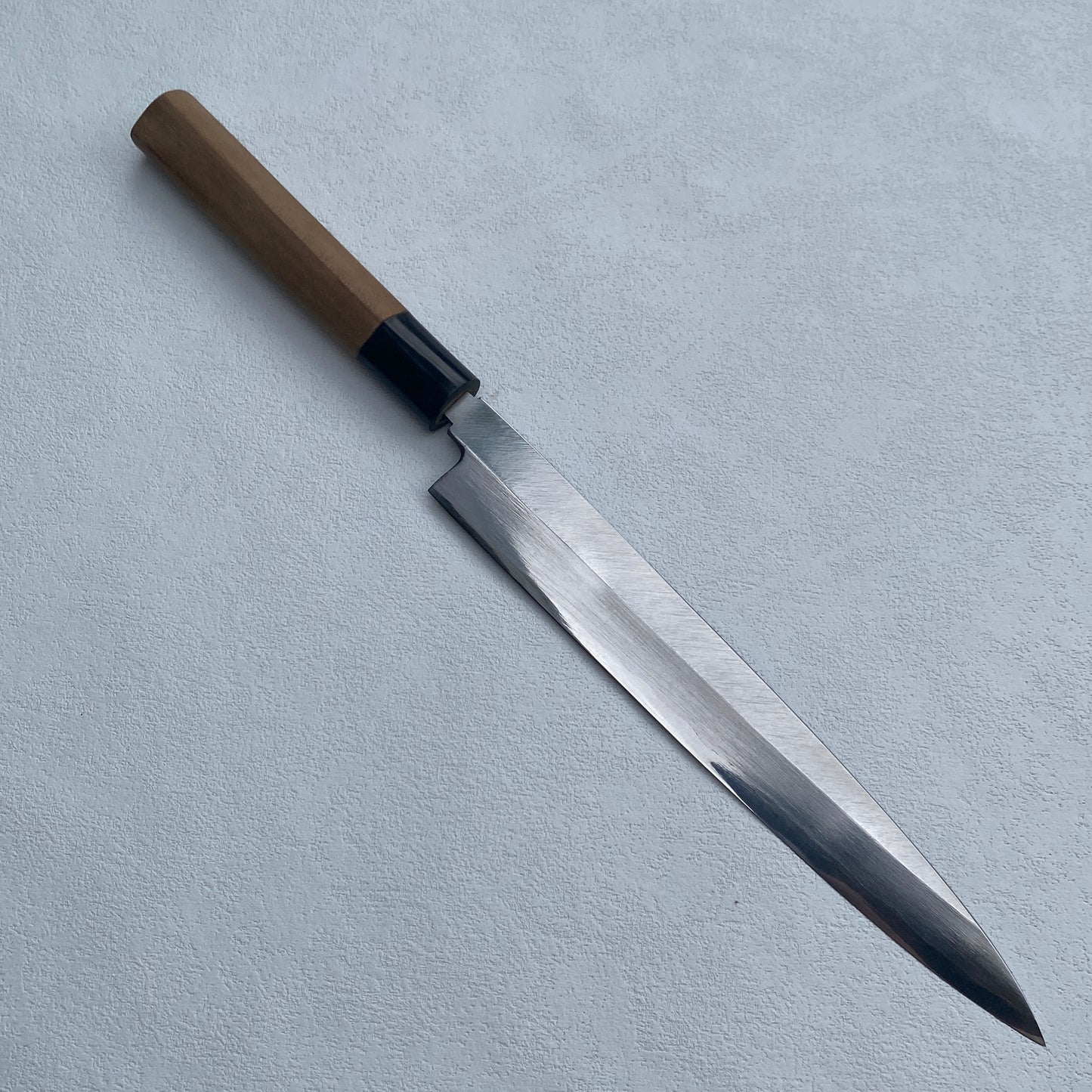 Restored Sakai Ishidou Sadamune Japanese Yanagiba/Sashimi knife.205mm (carbon steel) with original box