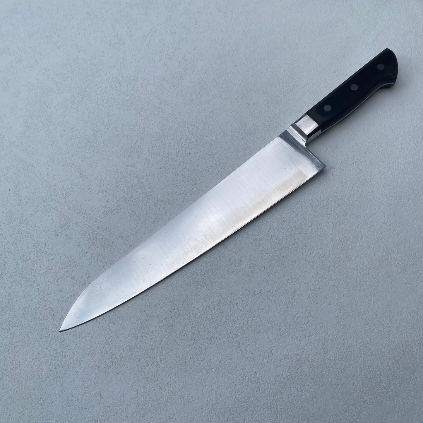 Restored Japanese Sakai Gyuto all purpose knife.270mm ( Japanese steel ) with original box