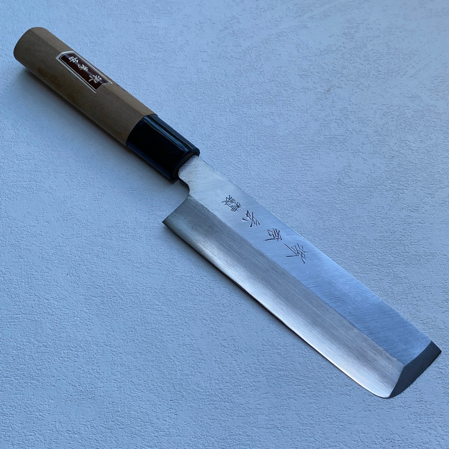 New old stock Japanese Sakai Hidetake Usuba vegetable knife.140mm (Carbon steel) With box