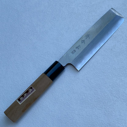 New old stock Japanese Sakai Hidetake Usuba vegetable knife.140mm (Carbon steel) With box