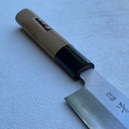 New old stock Japanese Sakai Hidetake Usuba vegetable knife.140mm (Carbon steel) With box