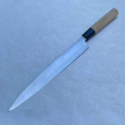 New Old Stock Sakai Hidetake Japanese Yanagiba/Sashimi knife.230mm (carbon steel) with box