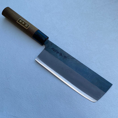 New Old stock Japanese Sakai Hidetake Nakiri vegetable knife 165mm (carbon steel)  With box