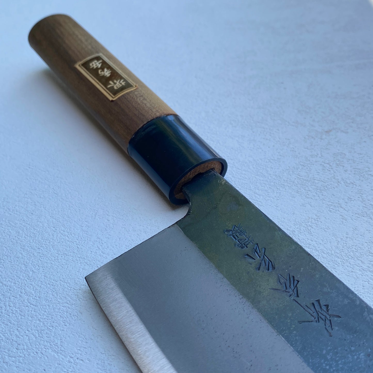 New Old stock Japanese Sakai Hidetake Nakiri vegetable knife 165mm (carbon steel)  With box