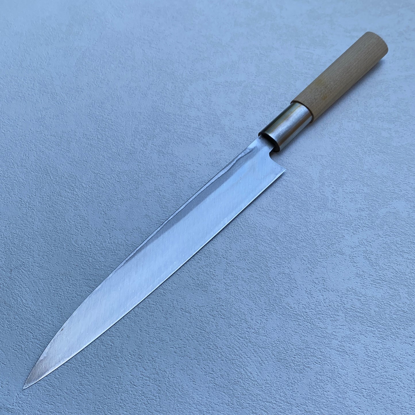 Restored Japanese Yanagiba/Sashimi knife.205mm (carbon steel) with original box