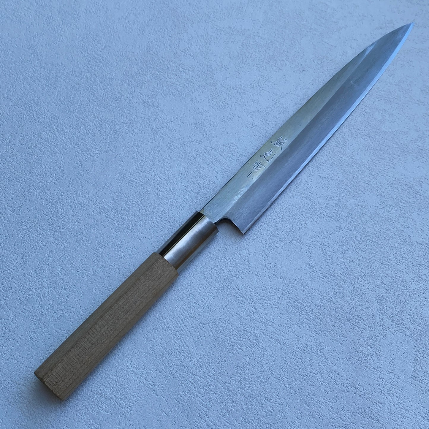 Restored Japanese Yanagiba/Sashimi knife.205mm (carbon steel) with original box