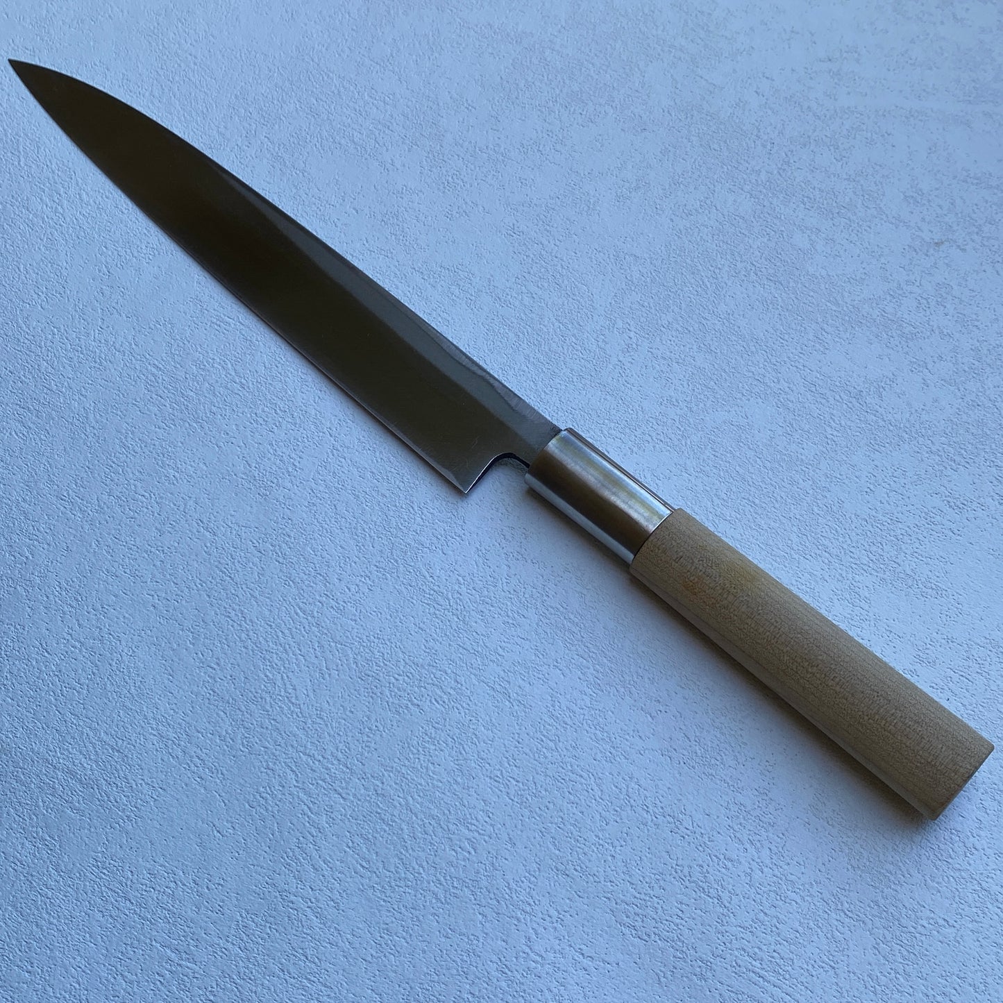 Restored Japanese Yanagiba/Sashimi knife.205mm (carbon steel) with original box