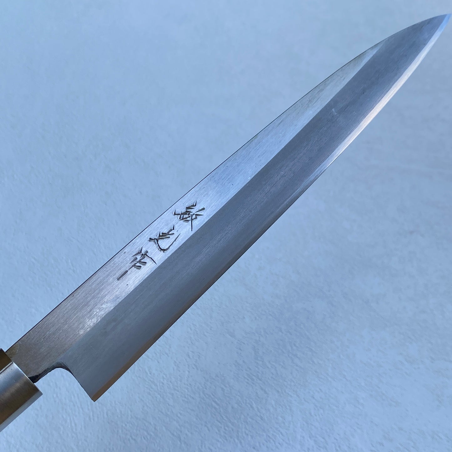 Restored Japanese Yanagiba/Sashimi knife.205mm (carbon steel) with original box