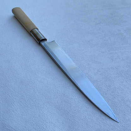 Restored Japanese Yanagiba/Sashimi knife.205mm (carbon steel) with original box