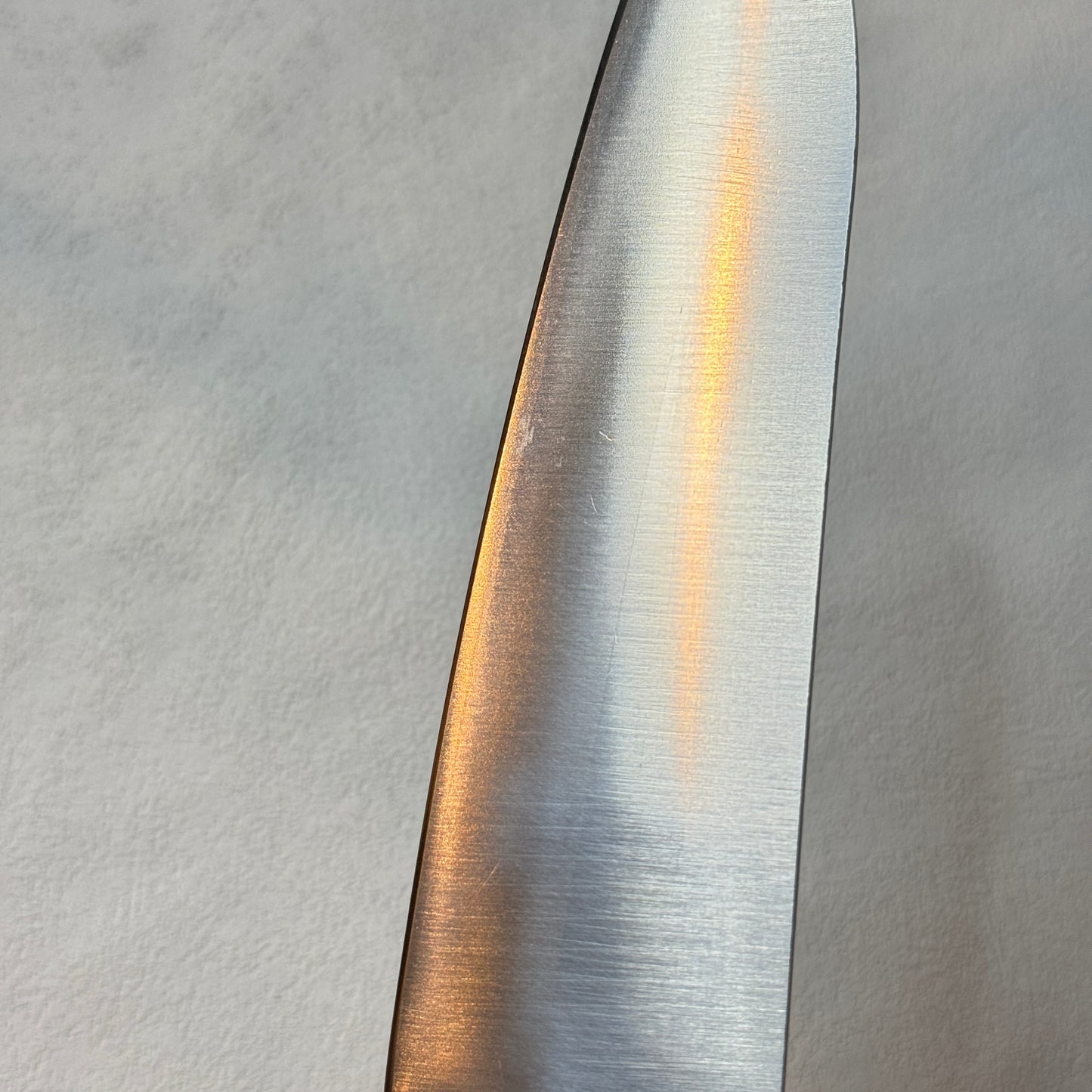 Restored Japanese Santoku all purpose knife 165mm (Stainless-clad carbon)with box